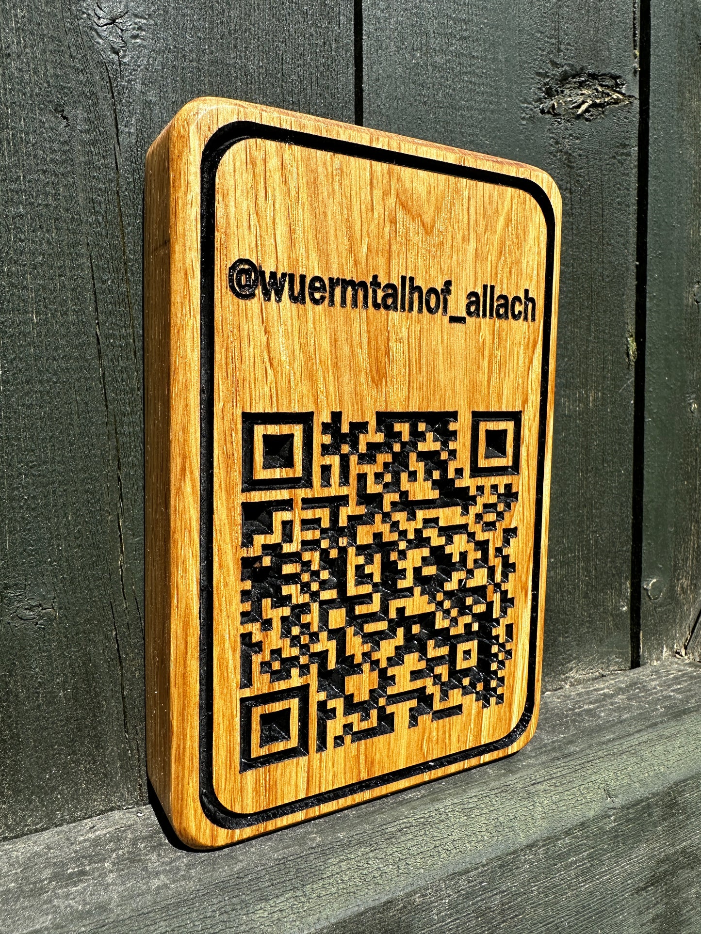 QR Code aus Eiche