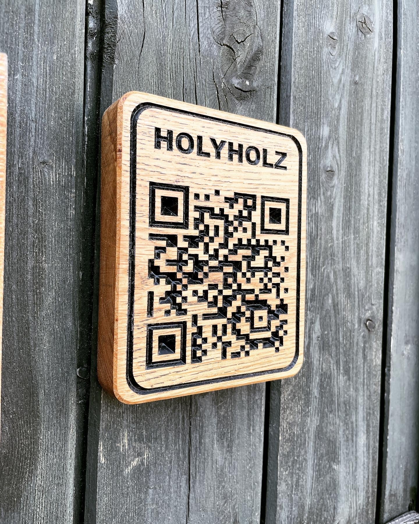 QR Code aus Eiche